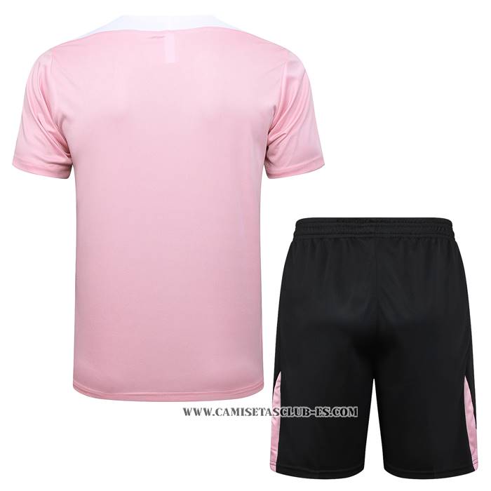 Chandal del Paris Saint-Germain Jordan 24-25 Manga Corta Rosa - Pantalon Corto